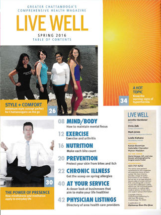 live well magazine chattanooga contents